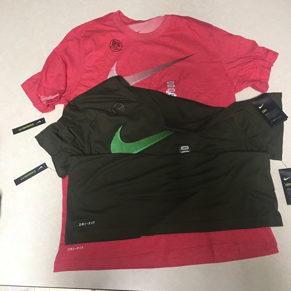 Bundle 2 Nike tee shirts size L. NWT. SOLD